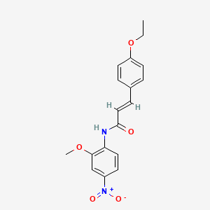 molecular formula C18H18N2O5 B5403165 3-(4-ethoxyphenyl)-N-(2-methoxy-4-nitrophenyl)acrylamide 