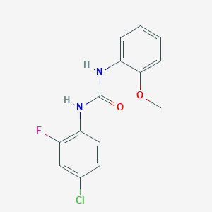 molecular formula C14H12ClFN2O2 B5403180 N-(4-chloro-2-fluorophenyl)-N'-(2-methoxyphenyl)urea 