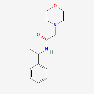 2-(4-morpholinyl)-N-(1-phenylethyl)acetamide