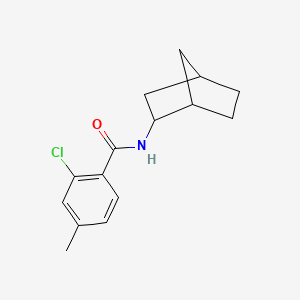 molecular formula C15H18ClNO B5403316 N-bicyclo[2.2.1]hept-2-yl-2-chloro-4-methylbenzamide 