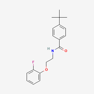 molecular formula C19H22FNO2 B5403331 4-tert-butyl-N-[2-(2-fluorophenoxy)ethyl]benzamide 