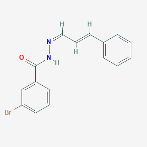 molecular formula C16H13BrN2O B5403389 3-bromo-N'-(3-phenyl-2-propen-1-ylidene)benzohydrazide 