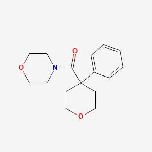 molecular formula C16H21NO3 B5403397 4-[(4-phenyltetrahydro-2H-pyran-4-yl)carbonyl]morpholine 