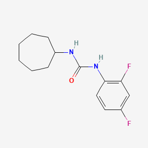 molecular formula C14H18F2N2O B5403461 N-cycloheptyl-N'-(2,4-difluorophenyl)urea 