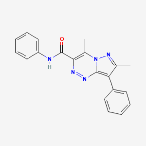 molecular formula C20H17N5O B5403574 4,7-dimethyl-N,8-diphenylpyrazolo[5,1-c][1,2,4]triazine-3-carboxamide 