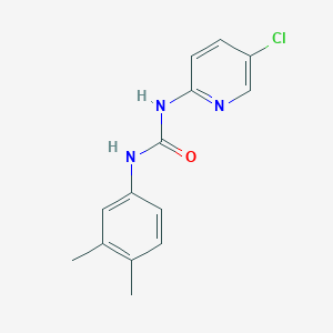 molecular formula C14H14ClN3O B5403585 N-(5-chloro-2-pyridinyl)-N'-(3,4-dimethylphenyl)urea 