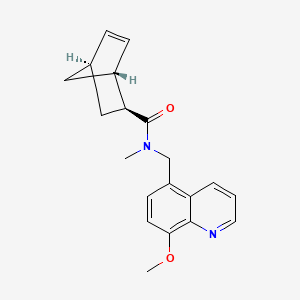 molecular formula C20H22N2O2 B5403597 (1R*,2S*,4R*)-N-[(8-methoxyquinolin-5-yl)methyl]-N-methylbicyclo[2.2.1]hept-5-ene-2-carboxamide 