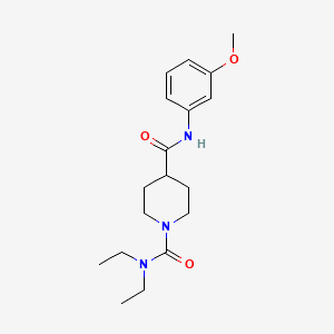 molecular formula C18H27N3O3 B5403712 N~1~,N~1~-diethyl-N~4~-(3-methoxyphenyl)-1,4-piperidinedicarboxamide 