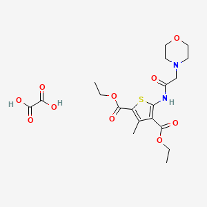molecular formula C19H26N2O10S B5403764 diethyl 3-methyl-5-[(4-morpholinylacetyl)amino]-2,4-thiophenedicarboxylate oxalate 