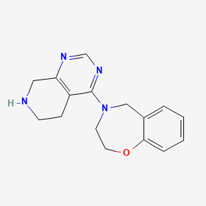 molecular formula C16H18N4O B5403776 4-(5,6,7,8-tetrahydropyrido[3,4-d]pyrimidin-4-yl)-2,3,4,5-tetrahydro-1,4-benzoxazepine 