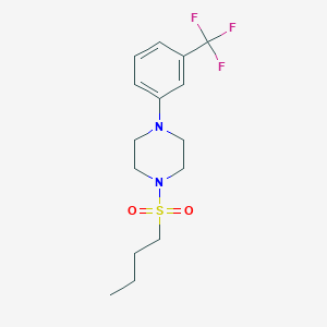 molecular formula C15H21F3N2O2S B5403799 1-(butylsulfonyl)-4-[3-(trifluoromethyl)phenyl]piperazine 