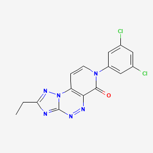 molecular formula C15H10Cl2N6O B5403820 7-(3,5-dichlorophenyl)-2-ethylpyrido[4,3-e][1,2,4]triazolo[5,1-c][1,2,4]triazin-6(7H)-one 
