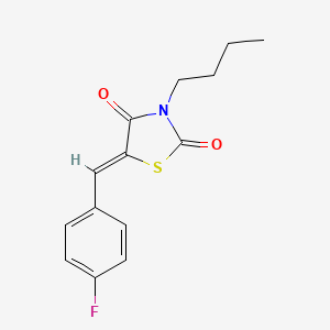 molecular formula C14H14FNO2S B5404016 3-butyl-5-(4-fluorobenzylidene)-1,3-thiazolidine-2,4-dione 