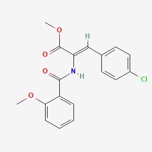 molecular formula C18H16ClNO4 B5404019 methyl 3-(4-chlorophenyl)-2-[(2-methoxybenzoyl)amino]acrylate 