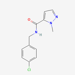 molecular formula C12H12ClN3O B5404066 N-(4-chlorobenzyl)-1-methyl-1H-pyrazole-5-carboxamide 