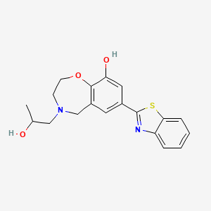 7-(1,3-benzothiazol-2-yl)-4-(2-hydroxypropyl)-2,3,4,5-tetrahydro-1,4-benzoxazepin-9-ol