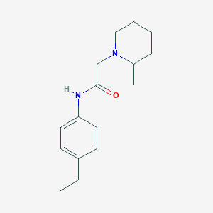 N-(4-ethylphenyl)-2-(2-methyl-1-piperidinyl)acetamide