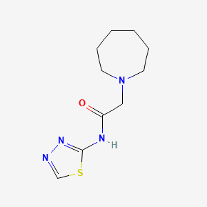 molecular formula C10H16N4OS B5404192 2-(1-azepanyl)-N-1,3,4-thiadiazol-2-ylacetamide 