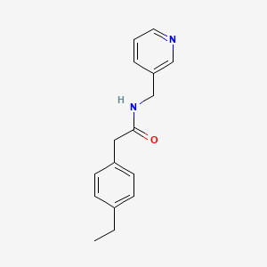 molecular formula C16H18N2O B5404267 2-(4-ethylphenyl)-N-(3-pyridinylmethyl)acetamide 