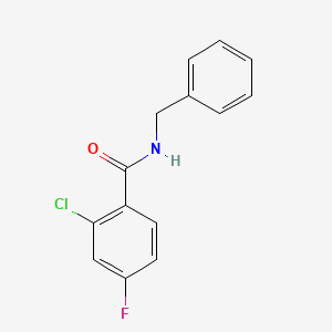 molecular formula C14H11ClFNO B5404460 N-benzyl-2-chloro-4-fluorobenzamide 