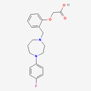 molecular formula C20H23FN2O3 B5404486 (2-{[4-(4-fluorophenyl)-1,4-diazepan-1-yl]methyl}phenoxy)acetic acid 