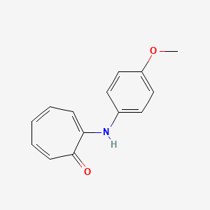 molecular formula C14H13NO2 B5404491 2-[(4-methoxyphenyl)amino]-2,4,6-cycloheptatrien-1-one 