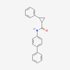 molecular formula C22H19NO B5404494 N-4-biphenylyl-2-phenylcyclopropanecarboxamide 