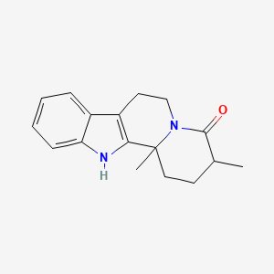 molecular formula C17H20N2O B5404517 3,12b-dimethyl-2,3,6,7,12,12b-hexahydroindolo[2,3-a]quinolizin-4(1H)-one 