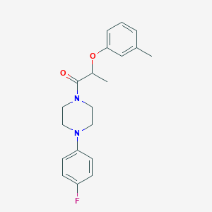 molecular formula C20H23FN2O2 B5404523 1-(4-fluorophenyl)-4-[2-(3-methylphenoxy)propanoyl]piperazine 