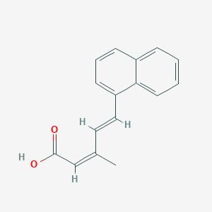 molecular formula C16H14O2 B5404532 3-methyl-5-(1-naphthyl)-2,4-pentadienoic acid 