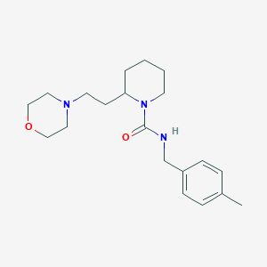 N-(4-methylbenzyl)-2-[2-(4-morpholinyl)ethyl]-1-piperidinecarboxamide