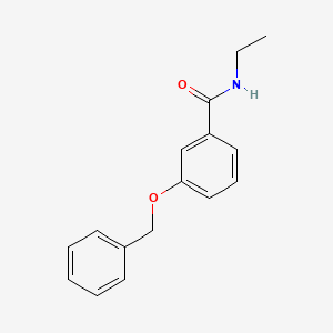 molecular formula C16H17NO2 B5404576 3-(苯甲氧基)-N-乙基苯甲酰胺 