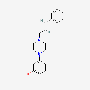 molecular formula C20H24N2O B5404588 1-(3-methoxyphenyl)-4-(3-phenyl-2-propen-1-yl)piperazine 