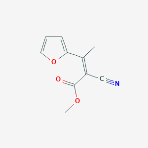 molecular formula C10H9NO3 B5404700 methyl 2-cyano-3-(2-furyl)-2-butenoate 