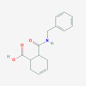 molecular formula C15H17NO3 B5404763 6-[(benzylamino)carbonyl]-3-cyclohexene-1-carboxylic acid 