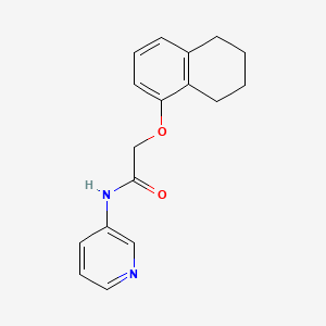 molecular formula C17H18N2O2 B5404792 N-3-pyridinyl-2-(5,6,7,8-tetrahydro-1-naphthalenyloxy)acetamide 