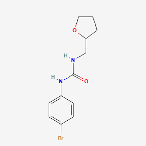 molecular formula C12H15BrN2O2 B5404900 N-(4-bromophenyl)-N'-(tetrahydro-2-furanylmethyl)urea 