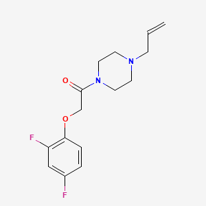 molecular formula C15H18F2N2O2 B5404931 1-allyl-4-[(2,4-difluorophenoxy)acetyl]piperazine 
