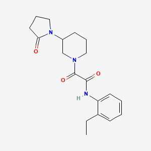 N-(2-ethylphenyl)-2-oxo-2-[3-(2-oxopyrrolidin-1-yl)piperidin-1-yl]acetamide