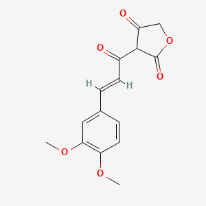 3-[3-(3,4-dimethoxyphenyl)acryloyl]-2,4(3H,5H)-furandione