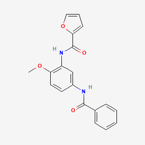 N-[5-(benzoylamino)-2-methoxyphenyl]-2-furamide