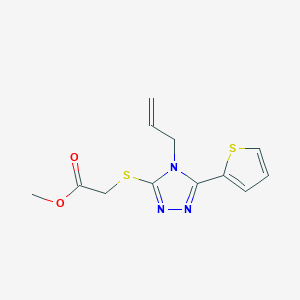 METHYL 2-{[4-ALLYL-5-(2-THIENYL)-4H-1,2,4-TRIAZOL-3-YL]SULFANYL}ACETATE