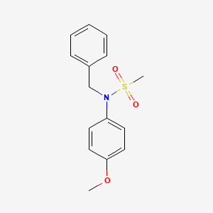 molecular formula C15H17NO3S B5405110 N-benzyl-N-(4-methoxyphenyl)methanesulfonamide 