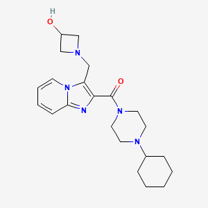 1-({2-[(4-cyclohexylpiperazin-1-yl)carbonyl]imidazo[1,2-a]pyridin-3-yl}methyl)azetidin-3-ol