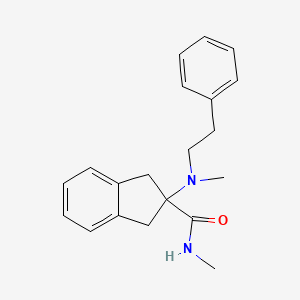 N-methyl-2-[methyl(2-phenylethyl)amino]-2-indanecarboxamide