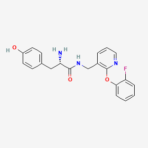 molecular formula C21H20FN3O3 B5405188 N-{[2-(2-fluorophenoxy)pyridin-3-yl]methyl}-L-tyrosinamide 