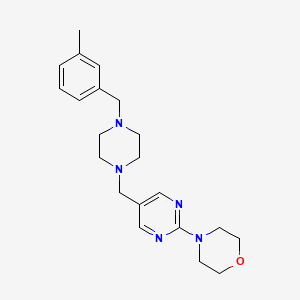 4-(5-{[4-(3-methylbenzyl)-1-piperazinyl]methyl}-2-pyrimidinyl)morpholine