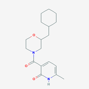 3-{[2-(cyclohexylmethyl)-4-morpholinyl]carbonyl}-6-methyl-2(1H)-pyridinone