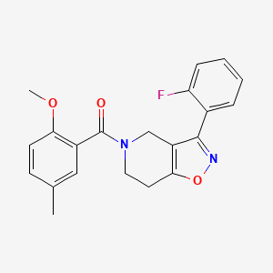 3-(2-fluorophenyl)-5-(2-methoxy-5-methylbenzoyl)-4,5,6,7-tetrahydroisoxazolo[4,5-c]pyridine