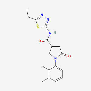 1-(2,3-dimethylphenyl)-N-(5-ethyl-1,3,4-thiadiazol-2-yl)-5-oxo-3-pyrrolidinecarboxamide